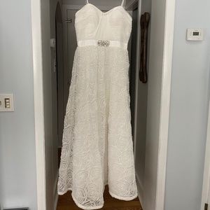 Adrianna Pappell Runched Sweetheart A-Line Dress